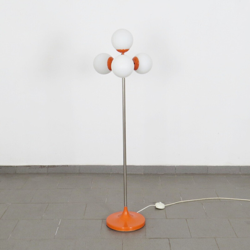 Vintage floor lamp with 4 bulbs