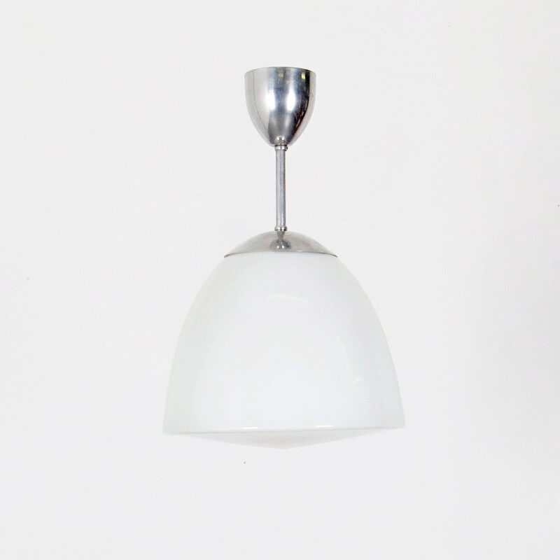 Vintage chrome pendant lamp