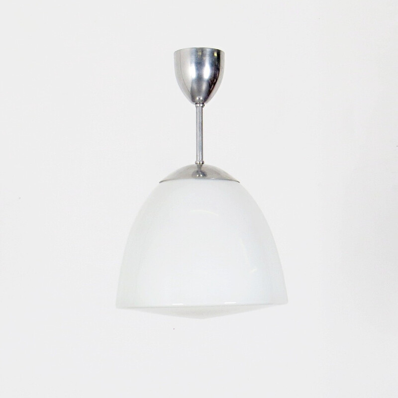 Vintage chromen hanglamp