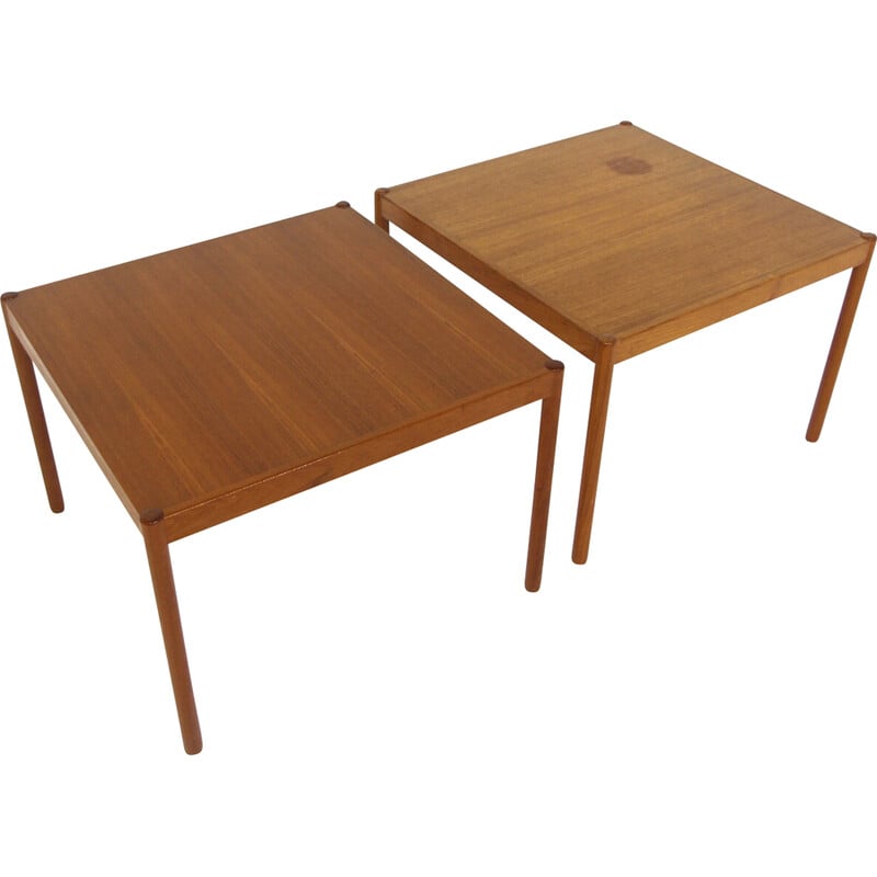 Pair of vintage teak side tables, Sweden 1960