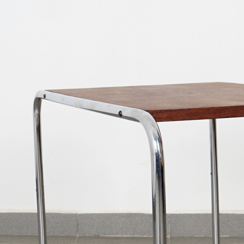 Vintage tubular side table by Marcel Breuer