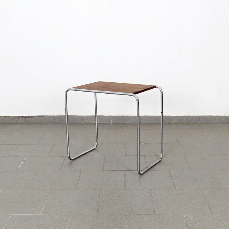 Mesa auxiliar tubular vintage de Marcel Breuer