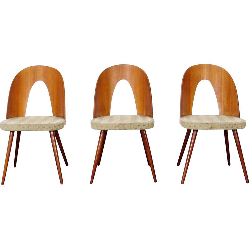 Ensemble de 3 chaises vintage par Antonín Šuman pour Tatra Nábytok