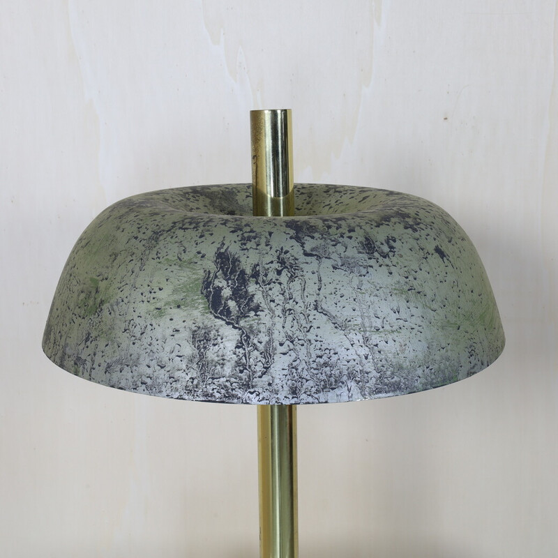 Vintage table lamp in brass and metal by Egon Hillebrand for Hillebrand, Germany 1970s