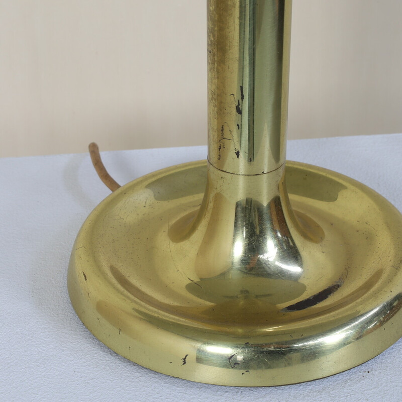 Vintage table lamp in brass and metal by Egon Hillebrand for Hillebrand, Germany 1970s