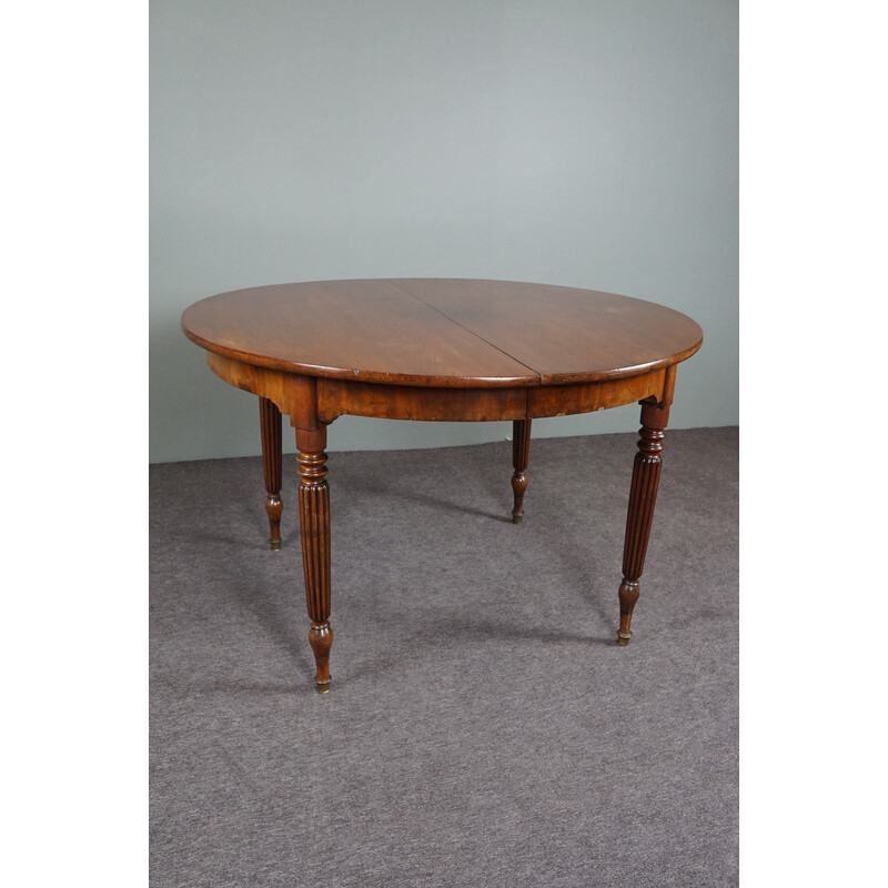 Vintage round dining table, France