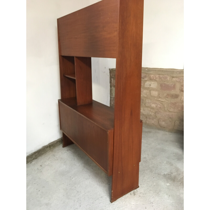 Claustra teak room divider - 1960s