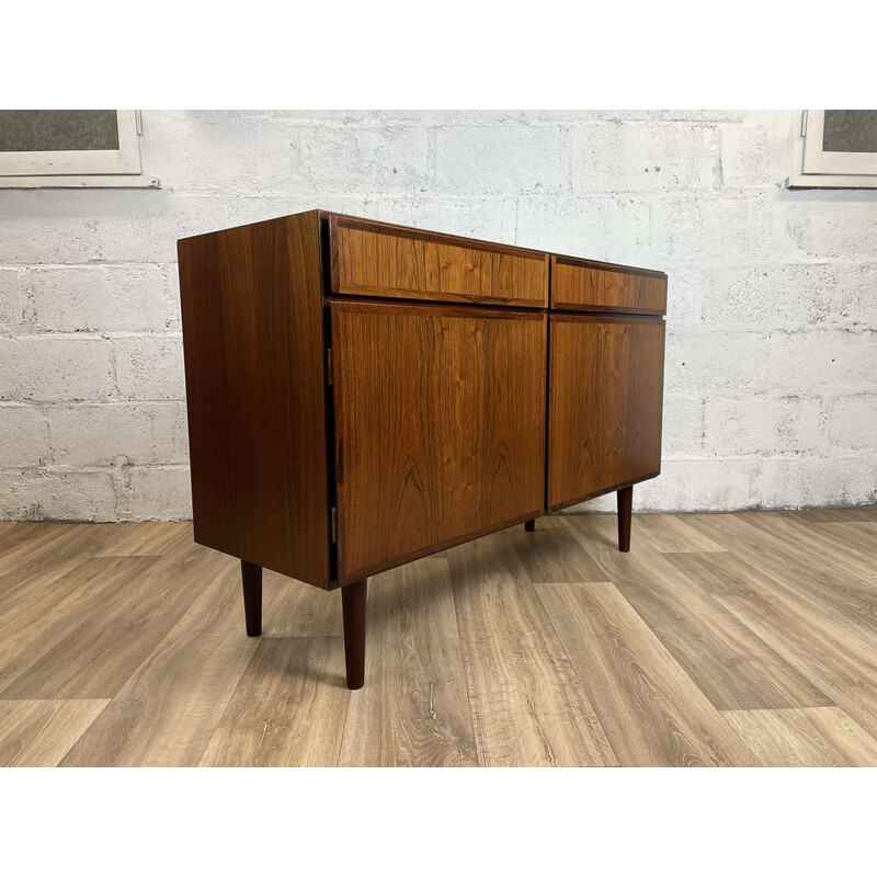 Scandinavian vintage rosewood highboard by Omann Jun, 1960