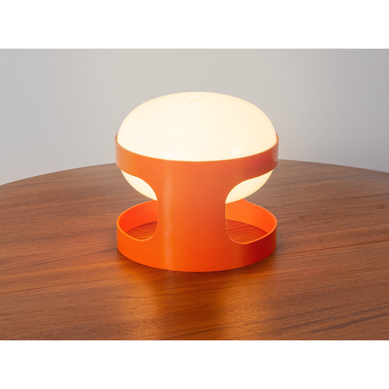 Vintage Kd27 table lamp in orange by Joe Colombo for Kartell, Italy 1970