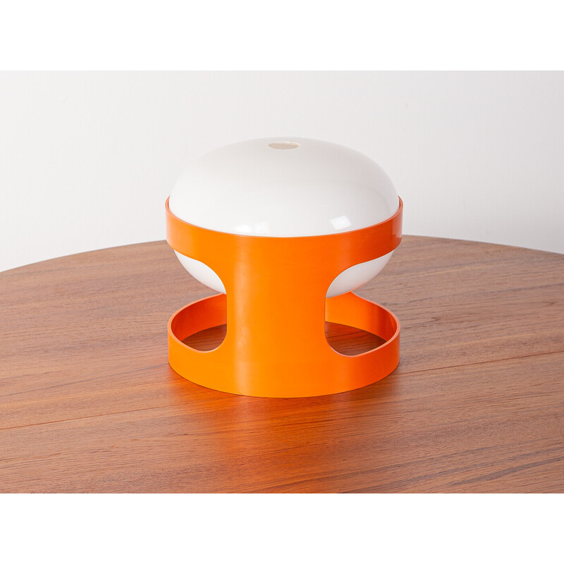 Vintage Kd27 table lamp in orange by Joe Colombo for Kartell, Italy 1970