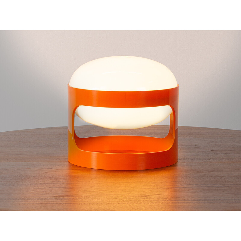 Vintage Kd27 table lamp in orange by Joe Colombo for Kartell, Italy 1970