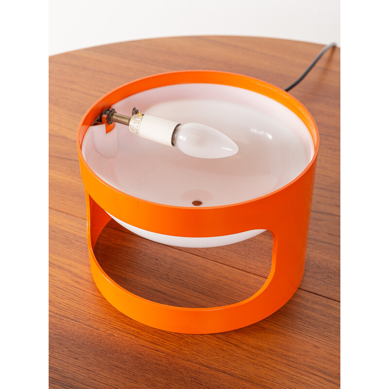 Vintage Kd27 table lamp in orange by Joe Colombo for Kartell, Italy 1970