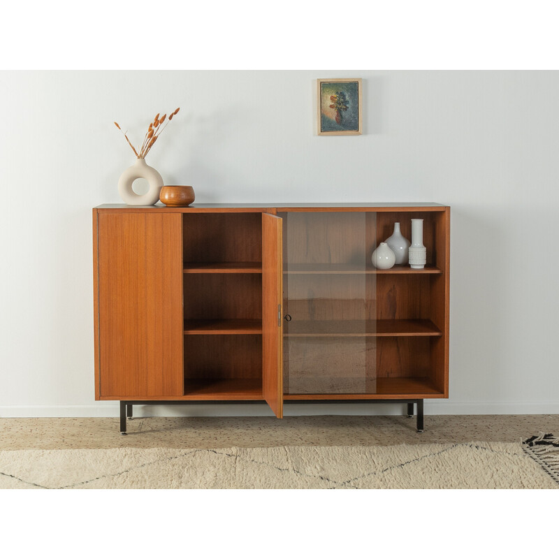 Vintage highboard in teak veneer, Germany 1960