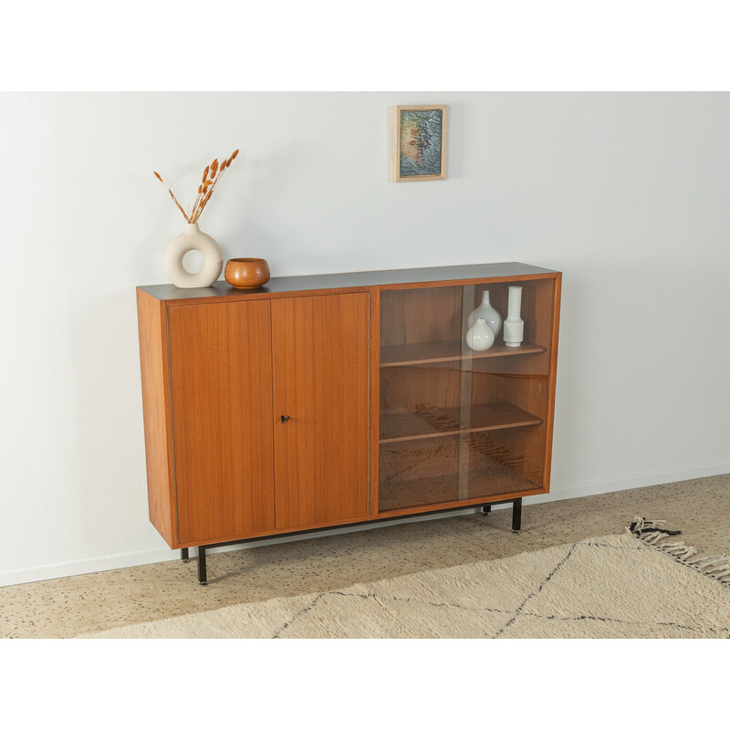 Vintage highboard in teak veneer, Germany 1960