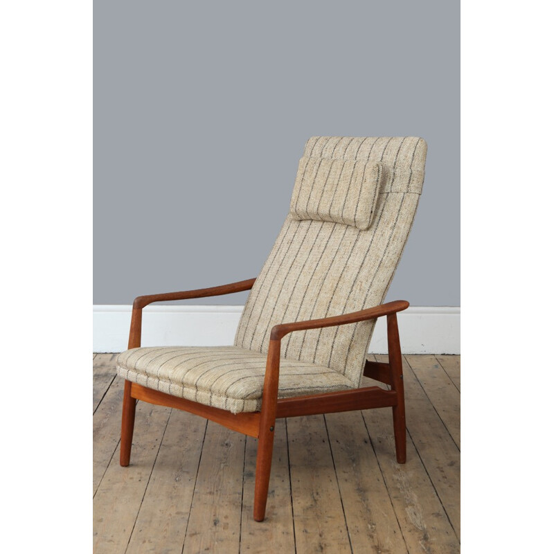 High back armchair by Alf Svensson for Dux - 1960s