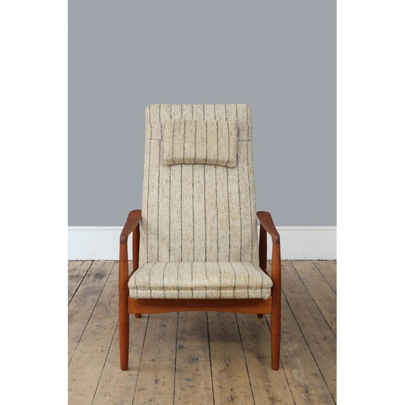 High back armchair by Alf Svensson for Dux - 1960s