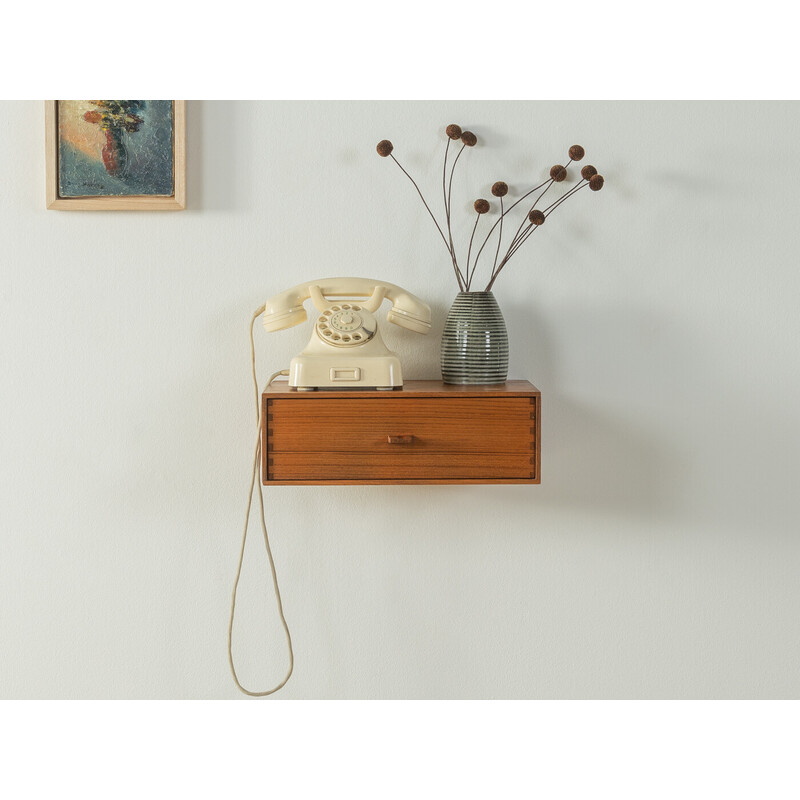 Vintage solid teak wall rack, Denmark 1960