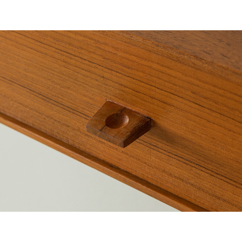 Vintage solid teak wall rack, Denmark 1960