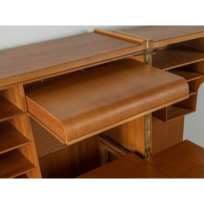 Vintage Hausbüro elm secretary for Stranghöner, Germany 1950