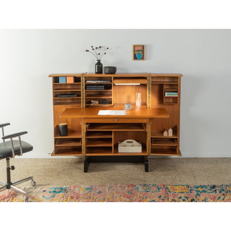 Vintage Hausbüro elm secretary for Stranghöner, Germany 1950