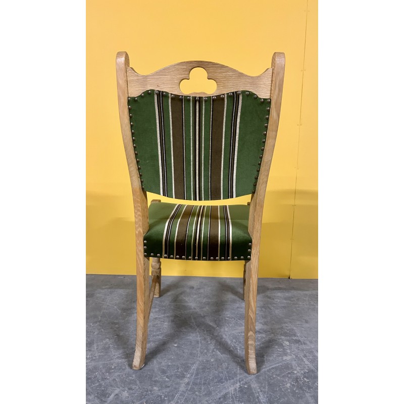Conjunto 6 cadeiras de carvalho vintage, Danemark 1960