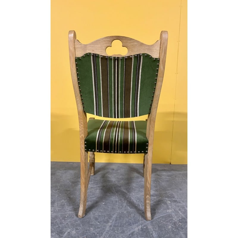 Set 6 vintage oakwood dining chairs, Danemark 1960