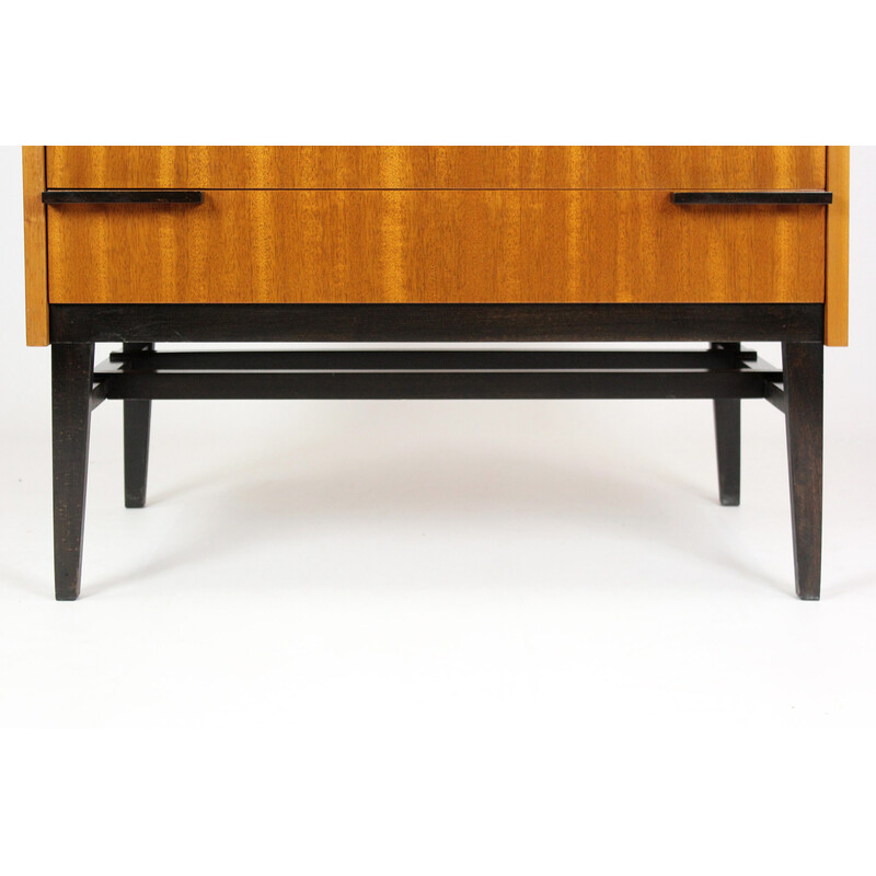 Vintage secretary in mahogany por Up Zavody, Checoslováquia 1969