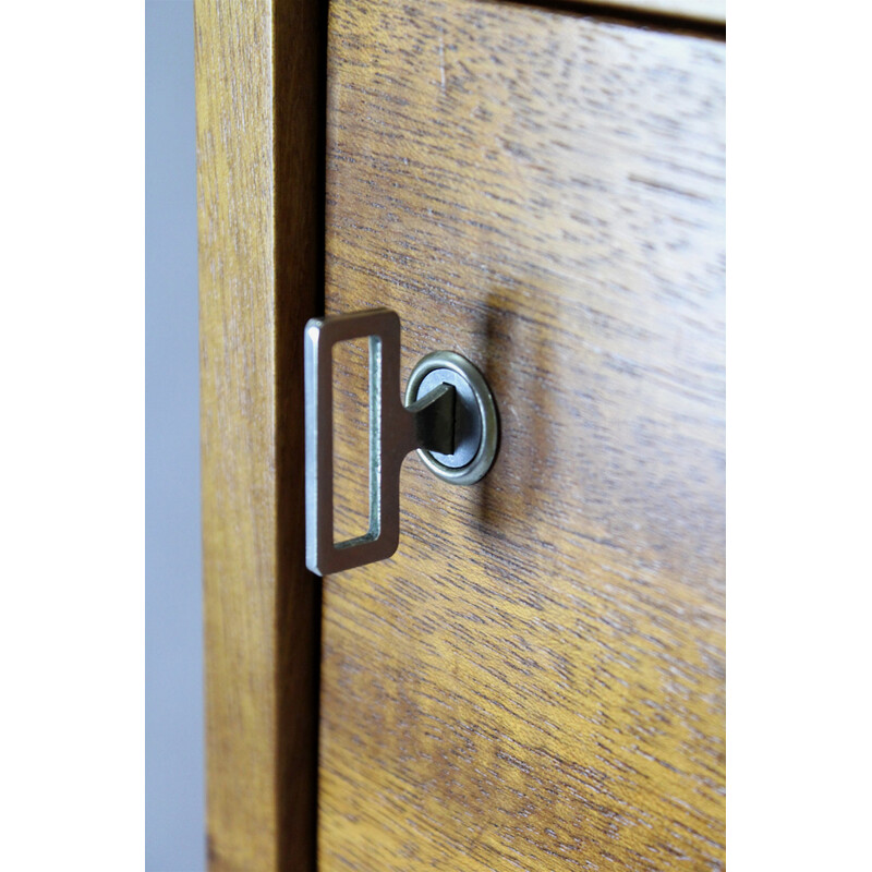 Vintage secretary in mahogany by Up Zavody, Czechoslovakia 1969