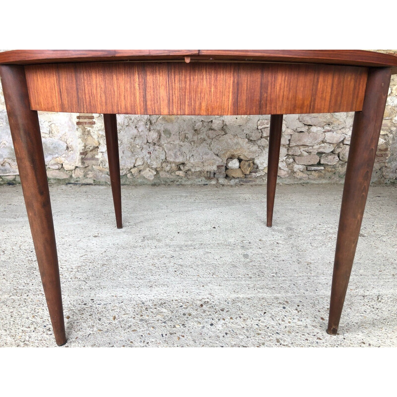 Vintage rosewood extensible table, 1960