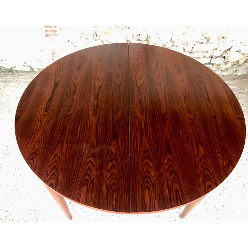 Vintage rosewood extensible table, 1960