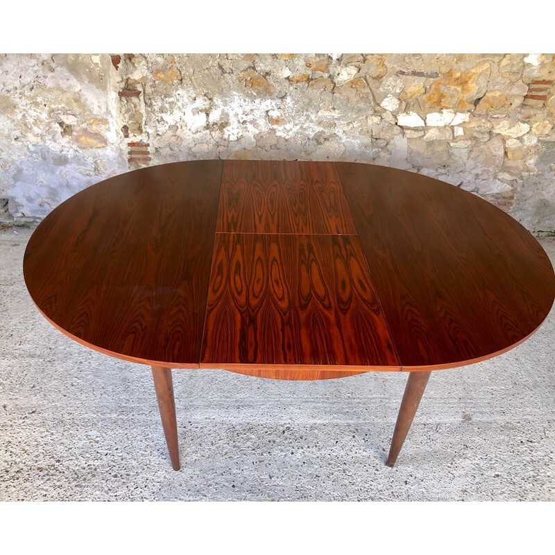 Vintage rosewood extensible table, 1960