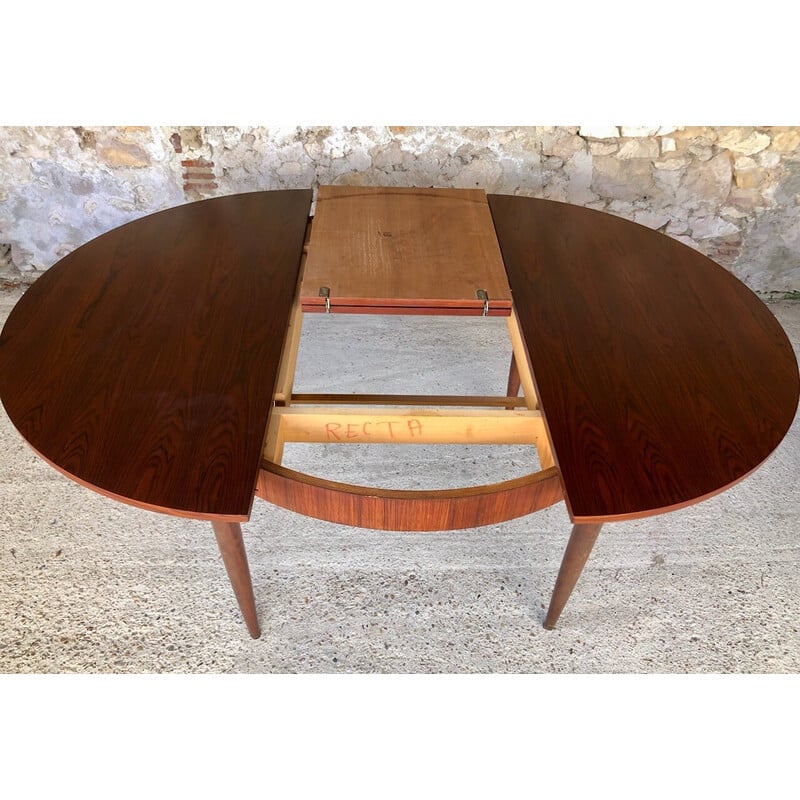 Vintage rosewood extensible table, 1960