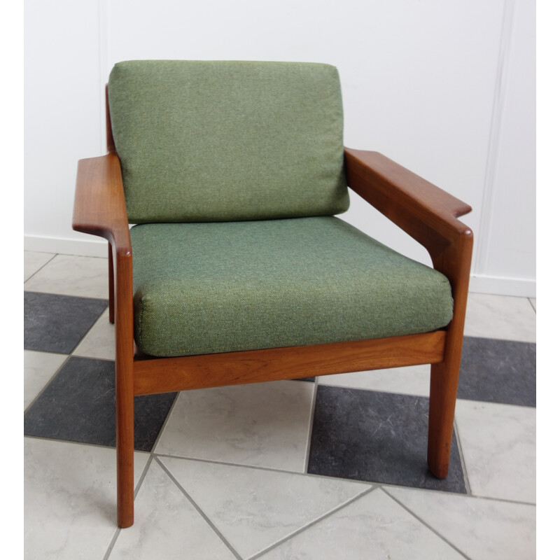 Green armchair by Komfort Denmark - 1960s