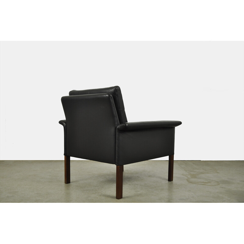 Vintage armchair in leather by Hans Olsen for Cs Møbler Glostrup, Denmark 1960