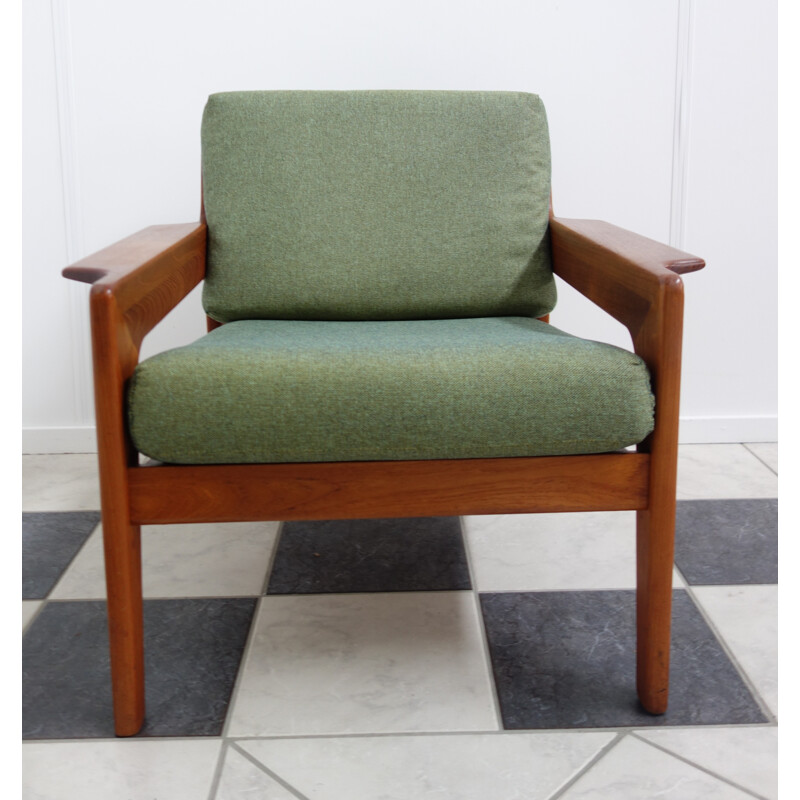 Green armchair by Komfort Denmark - 1960s