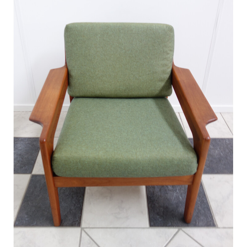 Green armchair by Komfort Denmark - 1960s