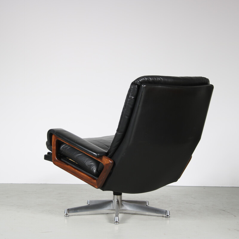 Fauteuil vintage "King" par André Vandenbeuck pour Strässle, Suisse 1960