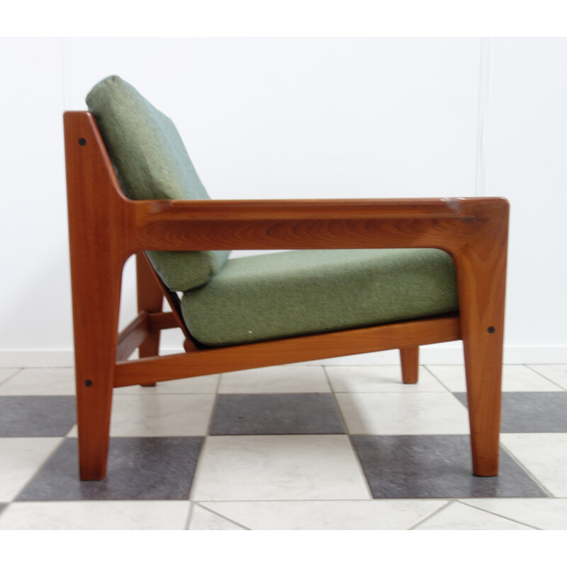 Green armchair by Komfort Denmark - 1960s