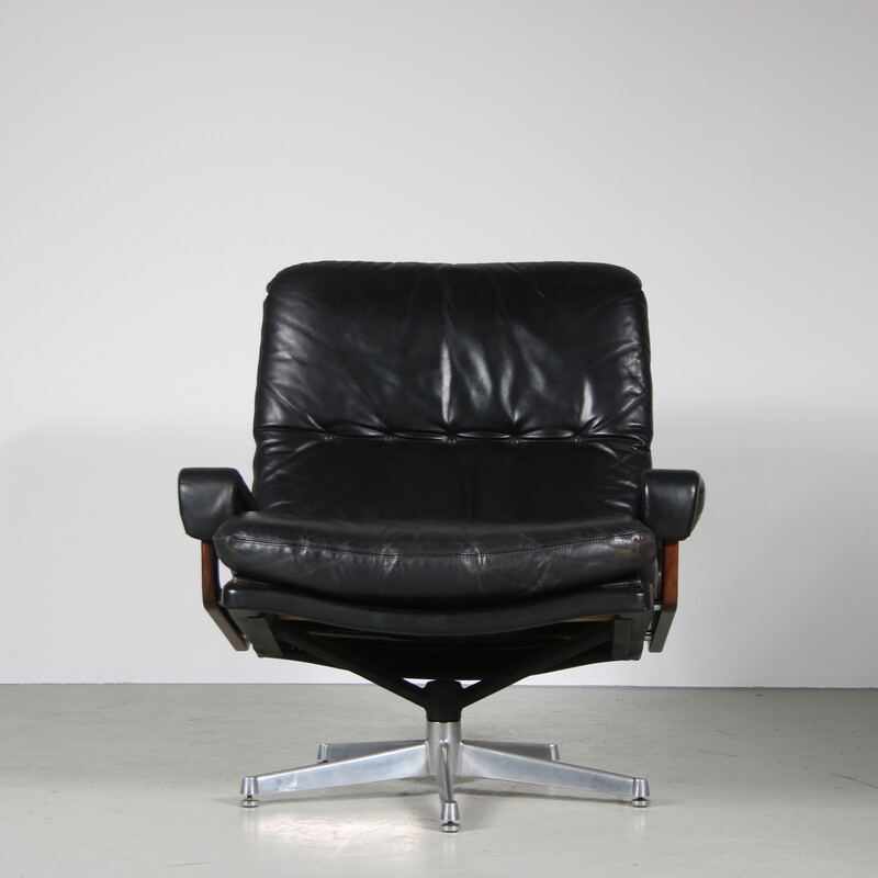 Fauteuil vintage "King" par André Vandenbeuck pour Strässle, Suisse 1960