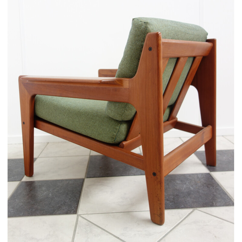 Green armchair by Komfort Denmark - 1960s