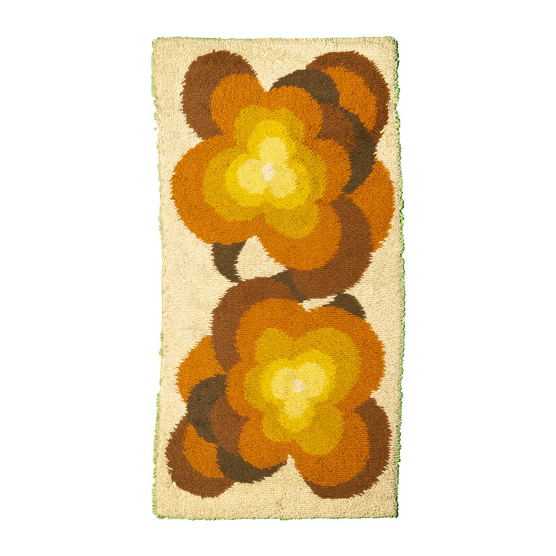 Vintage bruin 'Flower' Desso tapijt