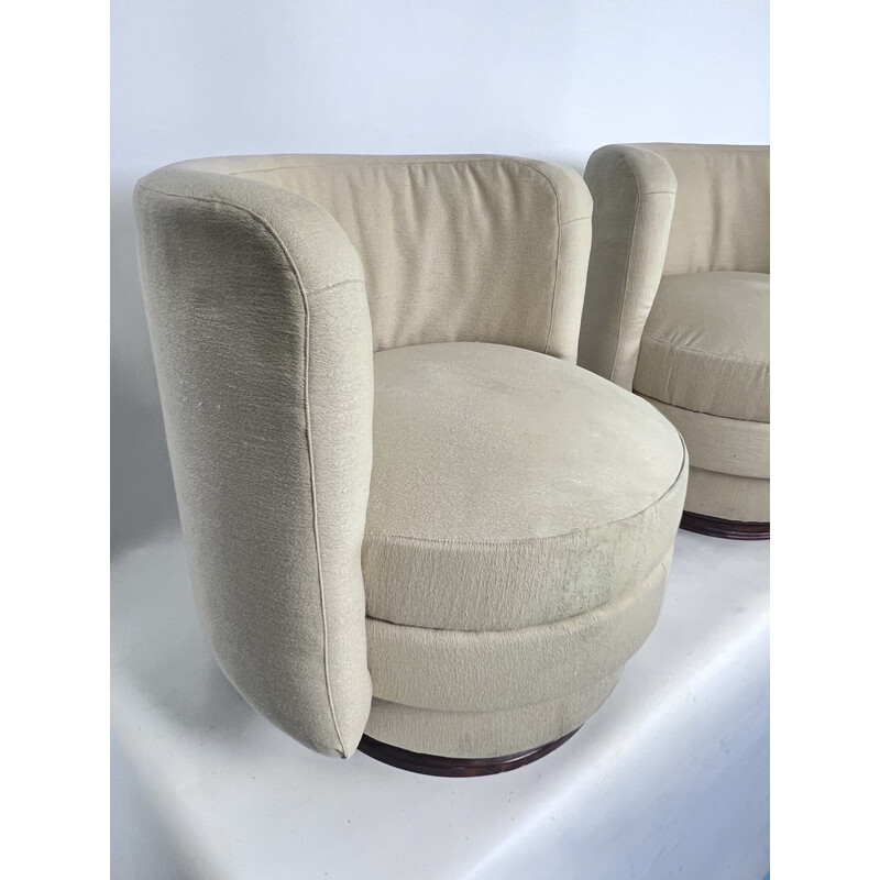 Pair of vintage Italian armchairs, 1970s