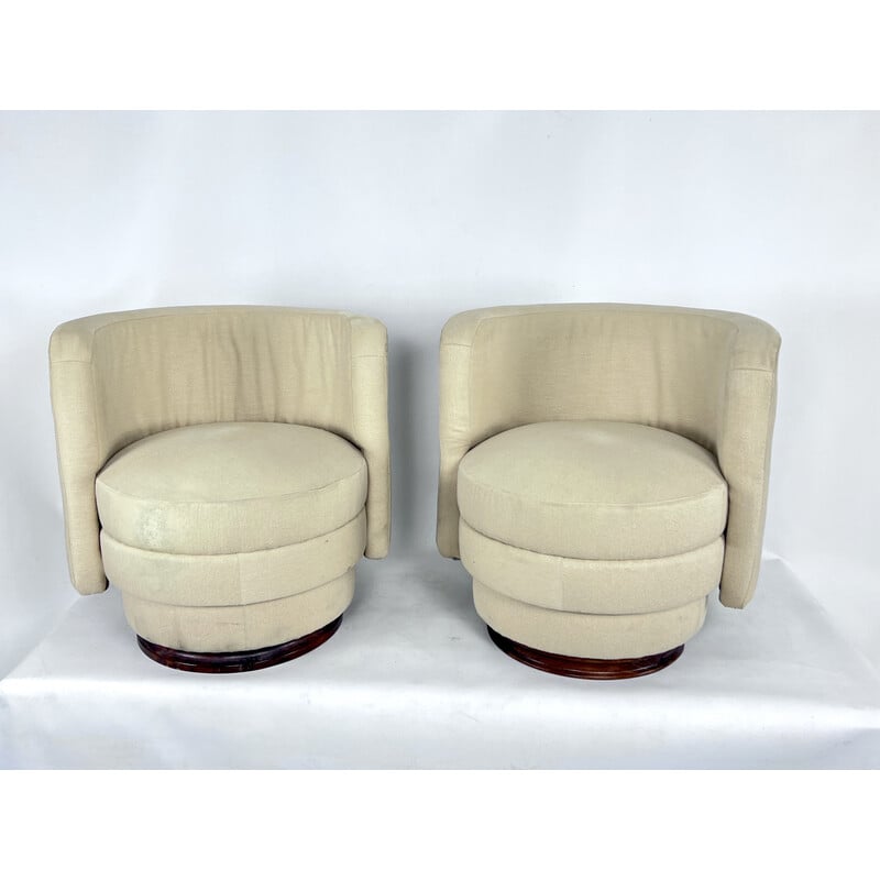 Pair of vintage Italian armchairs, 1970s