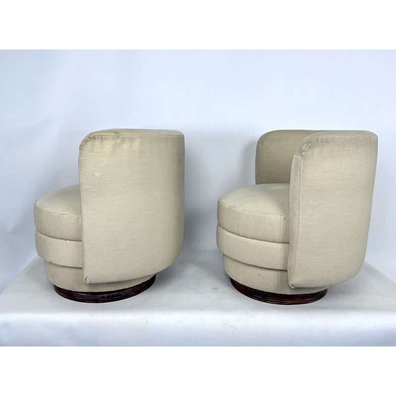 Pair of vintage Italian armchairs, 1970s