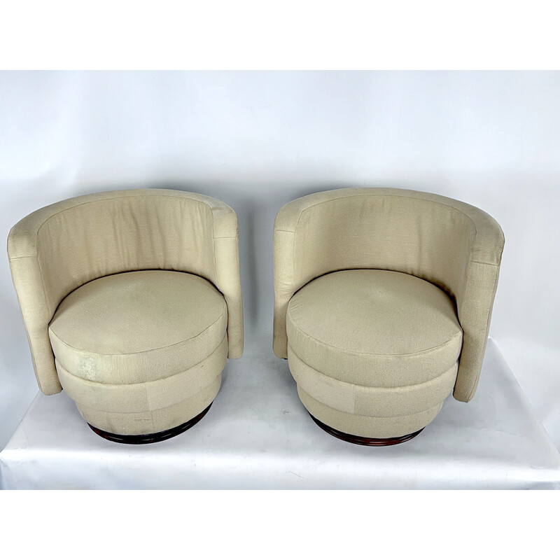 Pair of vintage Italian armchairs, 1970s