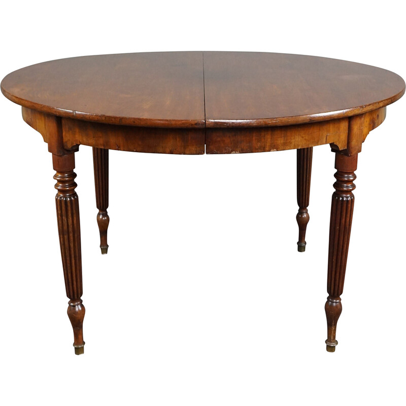 Vintage round dining table, France
