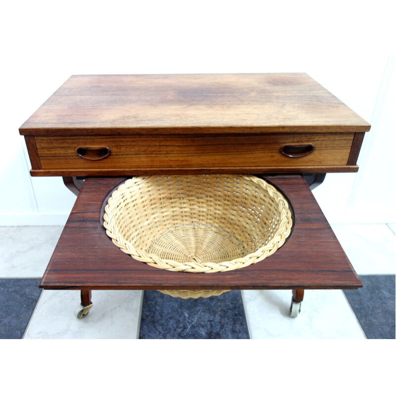 Danish sewing table in rosewood - 1960s