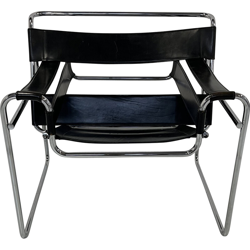 Vintage-Sessel "Wassily B3" von Marcel Breuer für Gavina
