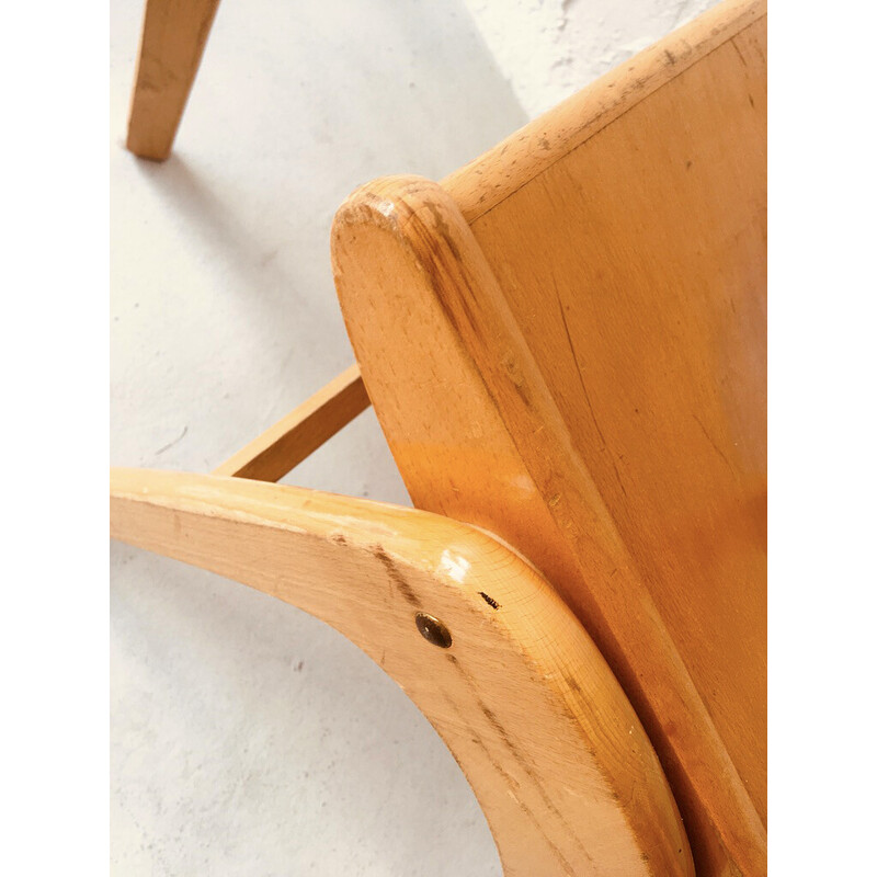 Par de cadeiras empilháveis dinamarquesas vintage, década de 1960