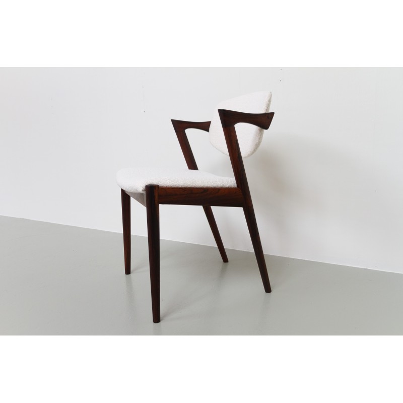Vintage Danish rosewood armchair model 42 by Kai Kristiansen, 1960s